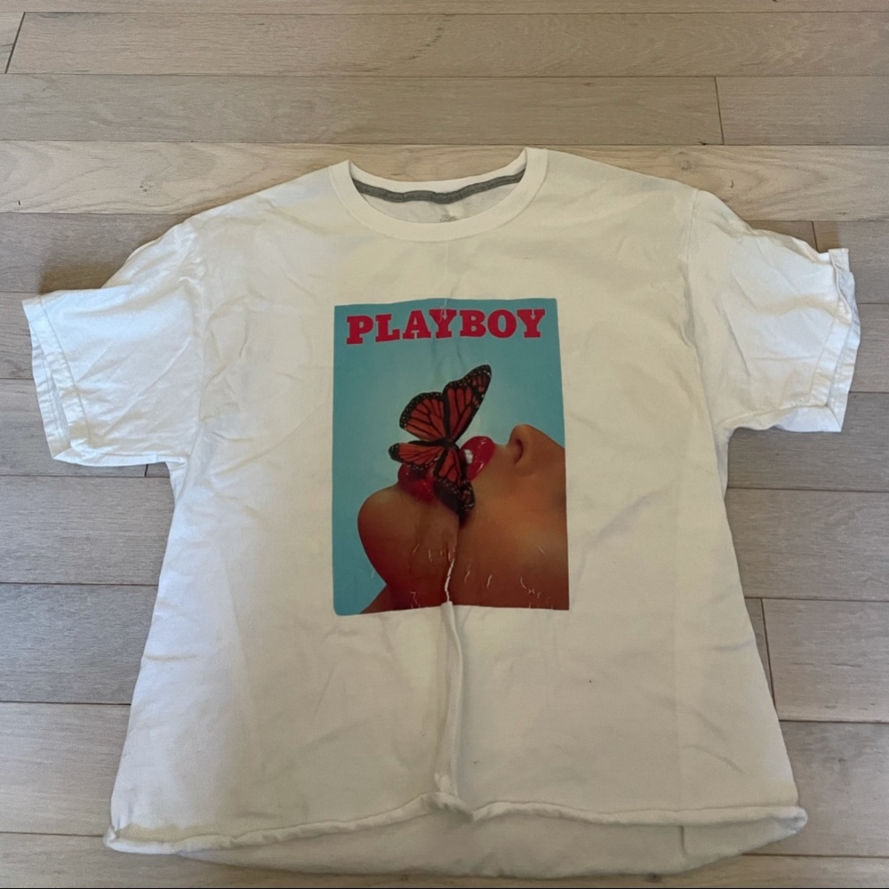 Vintage Cropped PlayBoy shirt